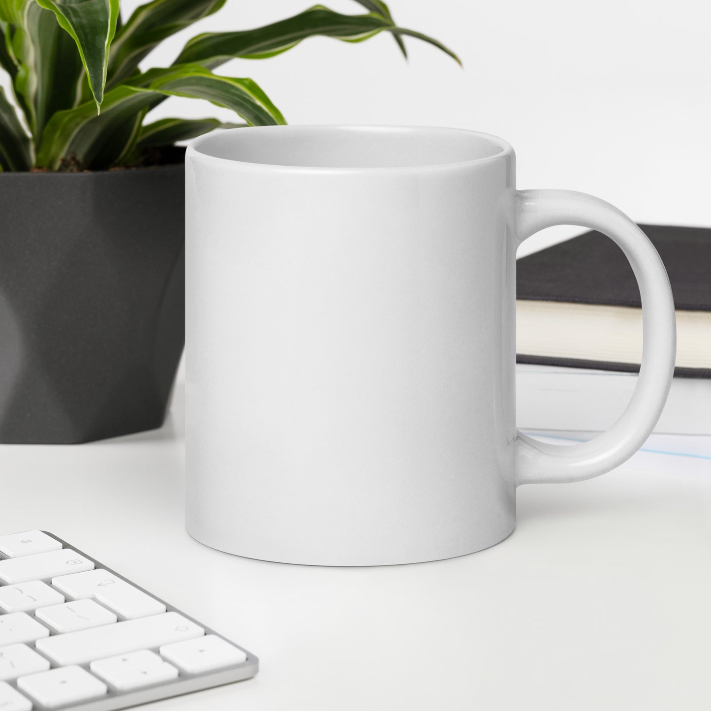 Behold Your God White glossy mug