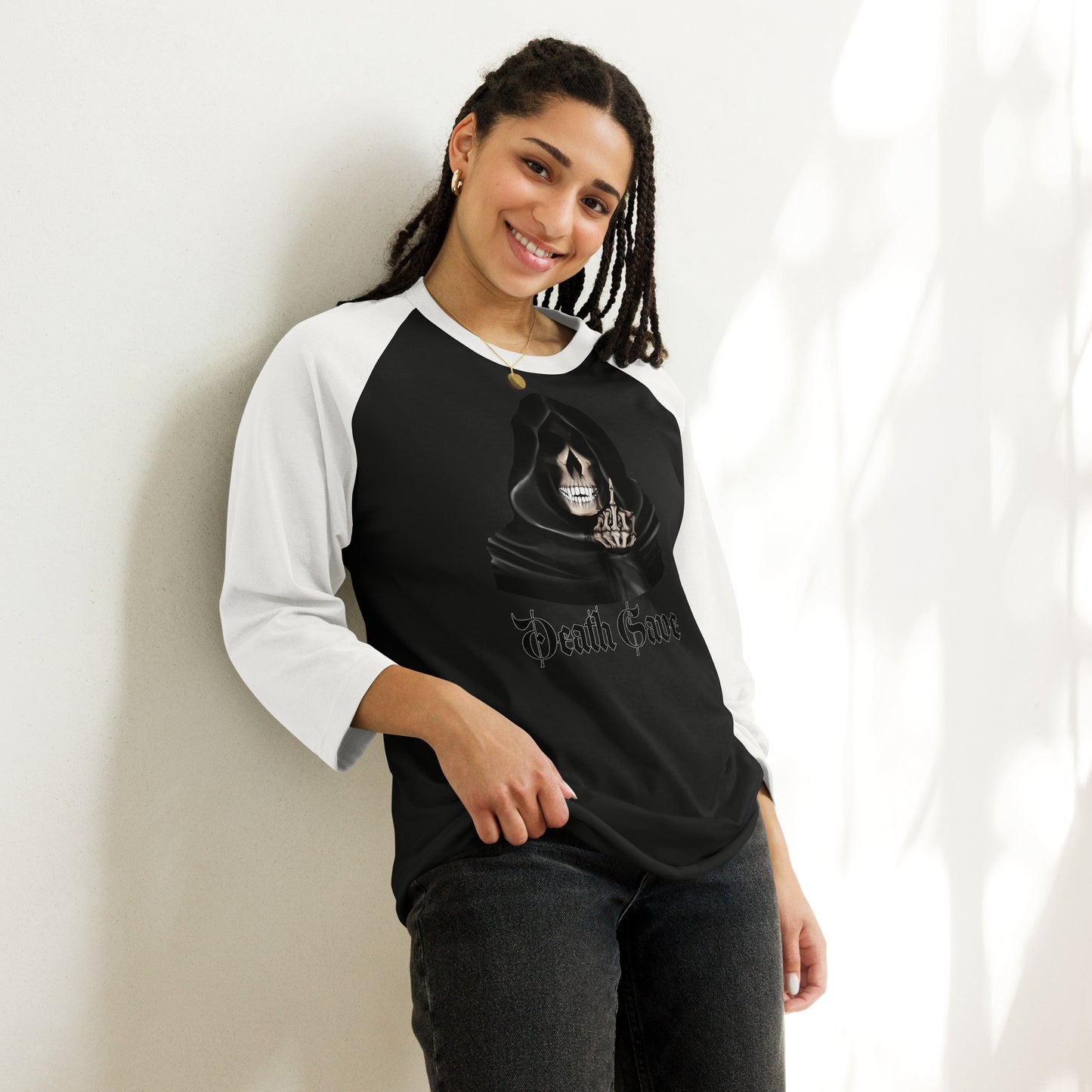 F_You Death Save 3/4 sleeve raglan shirt