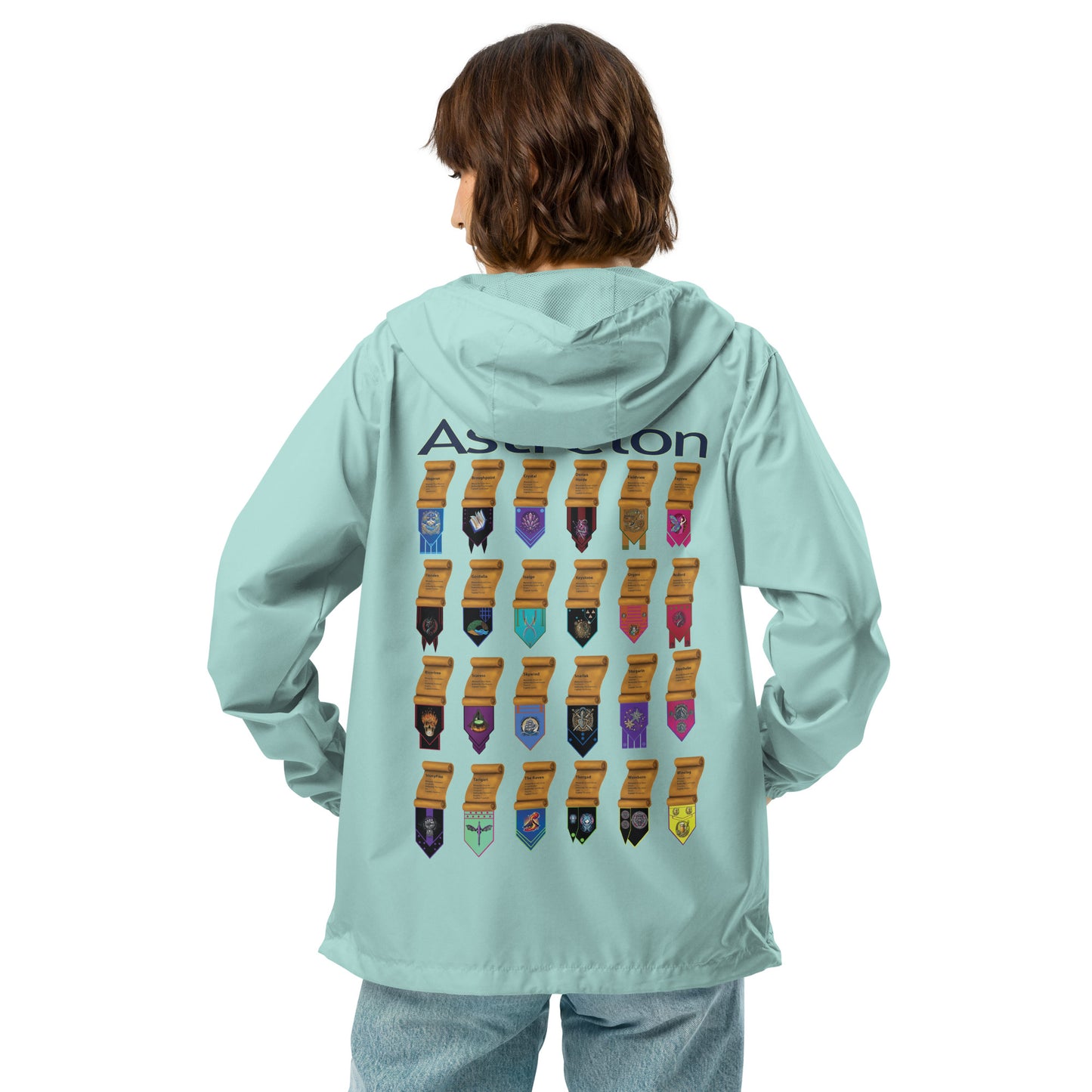 Astrelon kingdoms Unisex lightweight zip up windbreaker