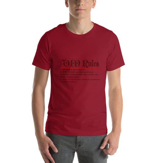 DM Rules Unisex t-shirt